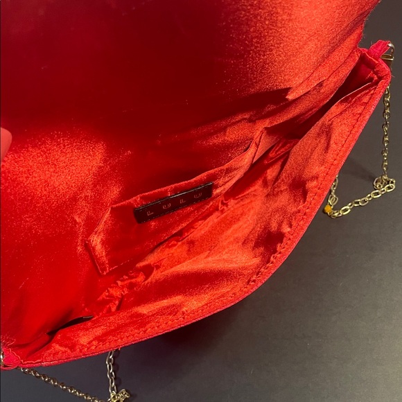 LULU Watermelon Beaded Crossbody Chain Strap Whimsical Unique Maximalism Bag - Picture 5 of 12